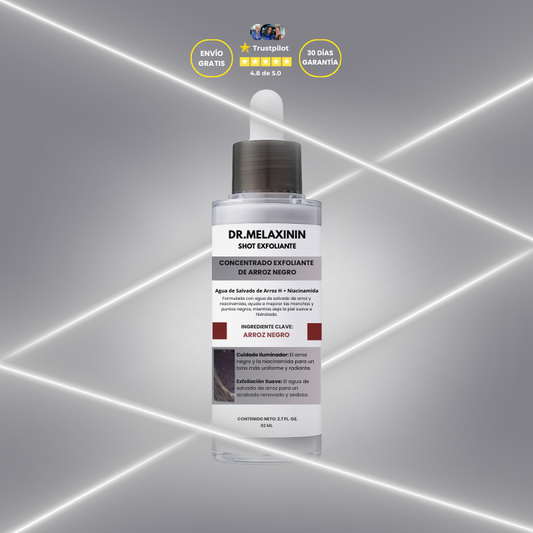 Dr. Melaxinin™ Esencia Exfoliante de Arroz Negro (82 ML) | Piel Renovada, Uniforme y Radiante